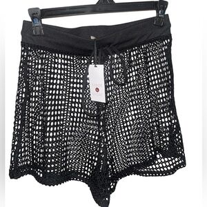 Shade & Shore Black Mesh Women's Shorts